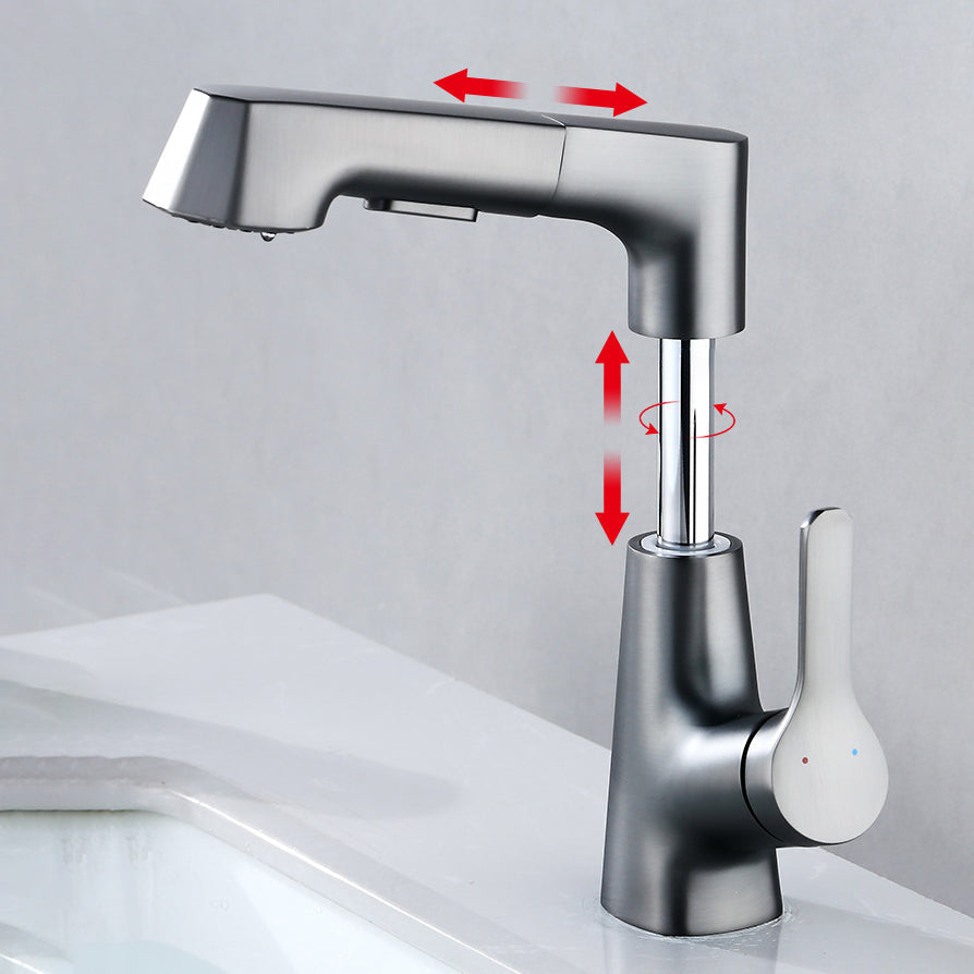 BowLift | Contemporary Sink Faucet Plian Low Arc Brass Centerset Sink Faucet