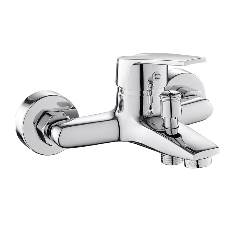 BowLift | Contemporary Wall-Mounted Bathroom Faucet Lever Handles 2-Hole Faucet Brass Faucet
