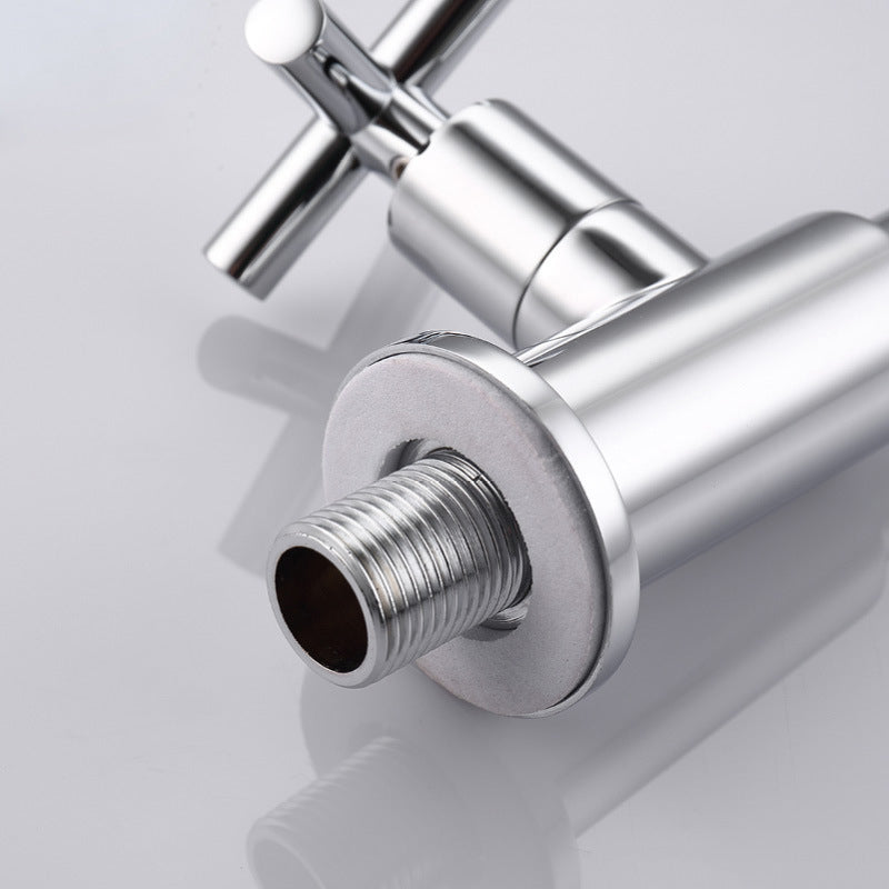 BowLift | Glam Wall-mounted Bathroom Faucet Copper Single Handle Low Arc Basin Faucet for Bathroom