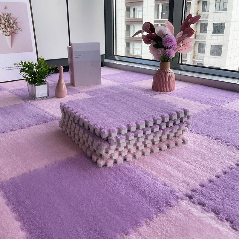 BowLift | Multicolored Level Loop Carpet Tile Non-Slip Composite Floor Tiles for Bedroom