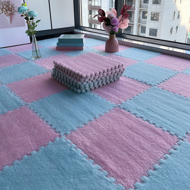 BowLift | Multicolored Level Loop Carpet Tile Non-Slip Composite Floor Tiles for Bedroom