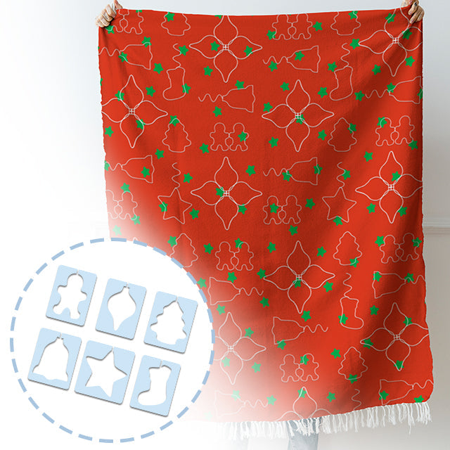 BowLift | Christmas Motif Quilting Template Set (6 PCS) - With Instructions