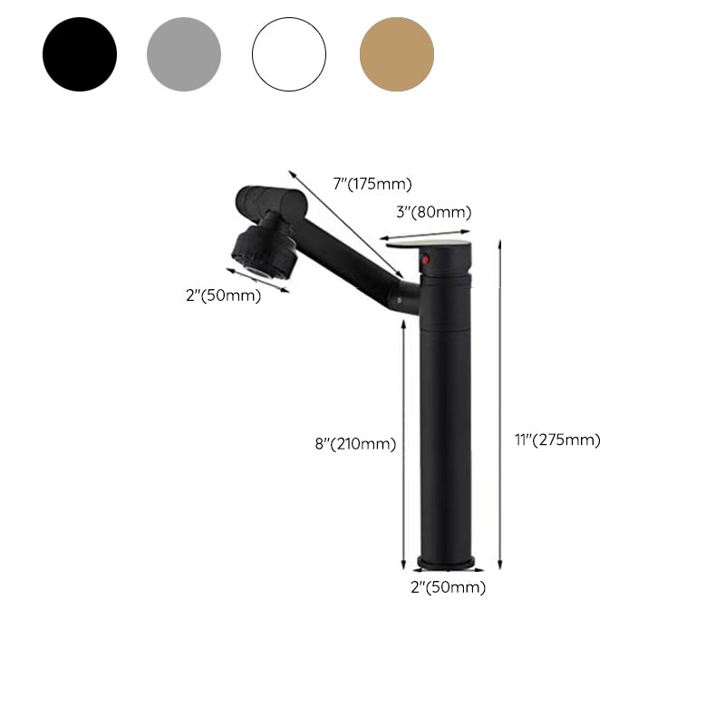 BowLift | Vessel Sink Faucet Glam Style Single Lever Mixer Bathroom Fitting