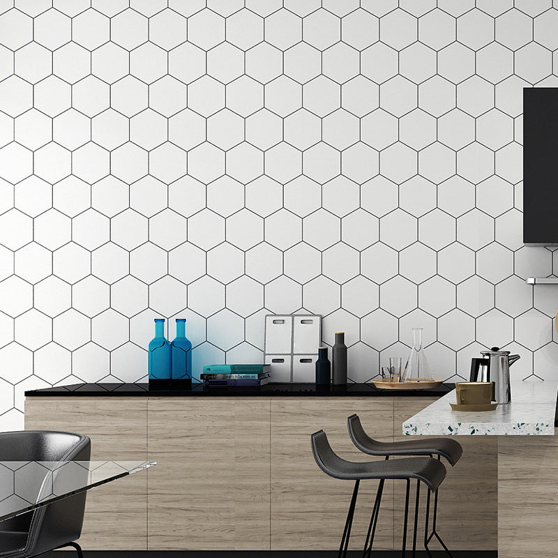BowLift | Bathroom Wall Floor Tile Waterproof Geometric Pattern Floor Wallpaper