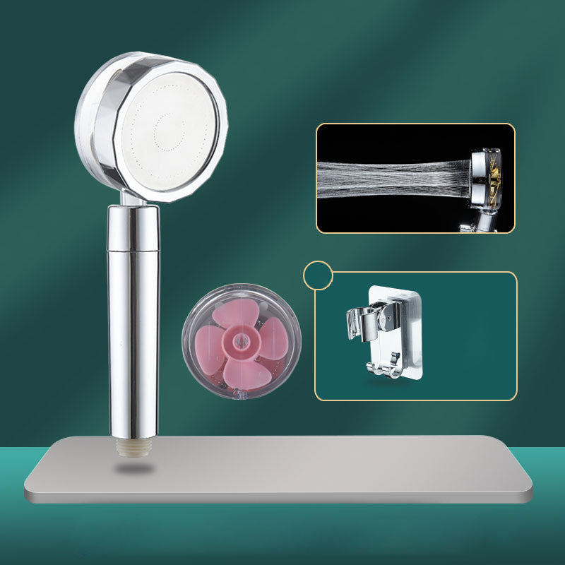 BowLift | Contemporary Shower Head Combination Handheld Shower Plastic Wall Mounted Silver Shower Head