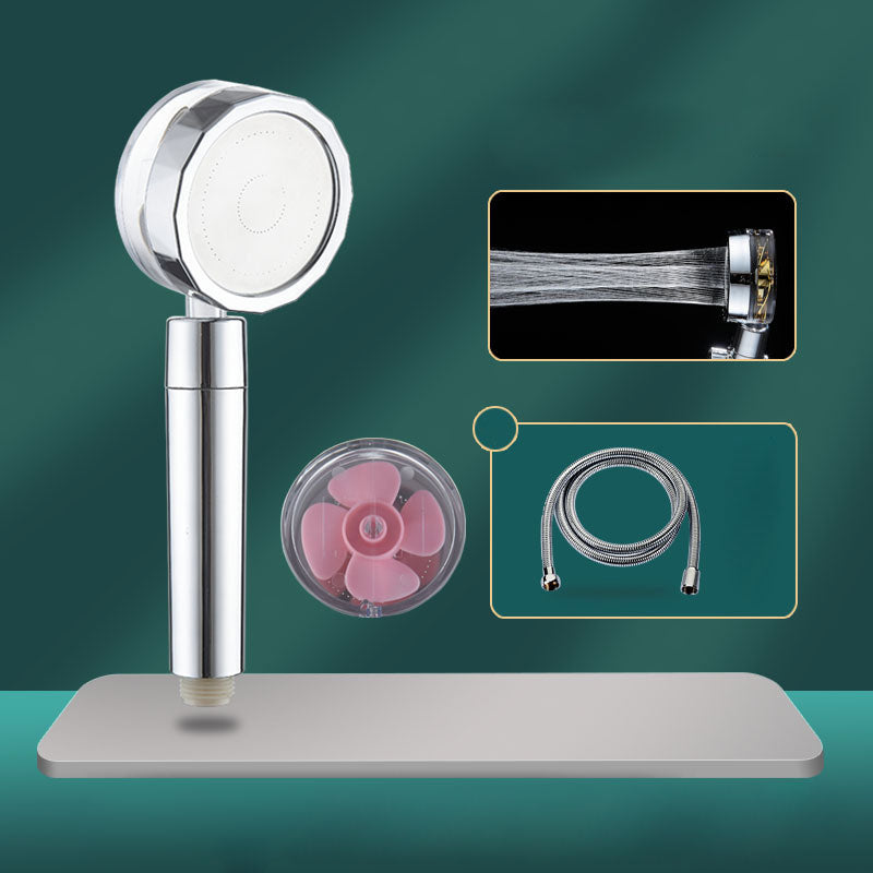 BowLift | Contemporary Shower Head Combination Handheld Shower Plastic Wall Mounted Silver Shower Head