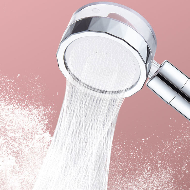 BowLift | Contemporary Shower Head Combination Hand Shower Plastic Wall Mount Silver Shower Head