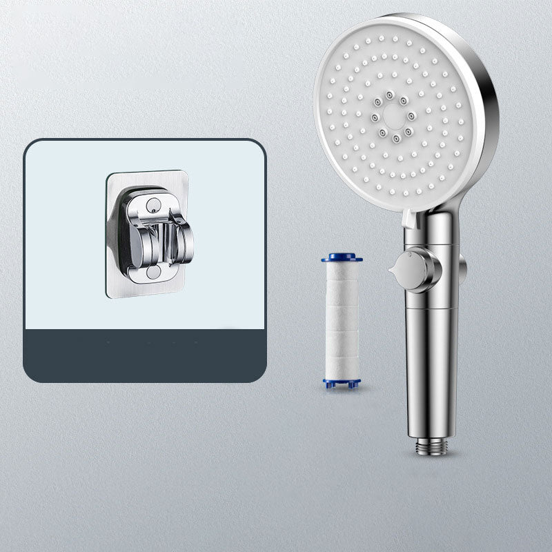 BowLift | Contemporary Hand Shower Round Shower Head Combo in Silver