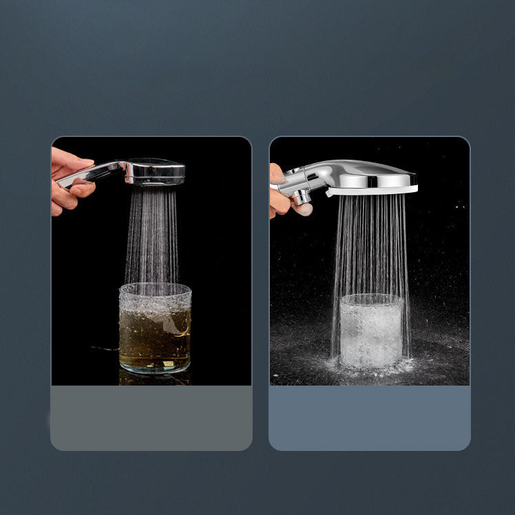 BowLift | Contemporary Hand Shower Round Shower Head Combo in Silver