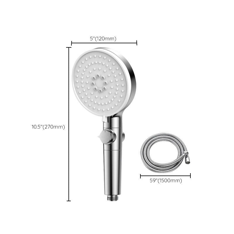 BowLift | Contemporary Hand Shower Round Shower Head Combo in Silver