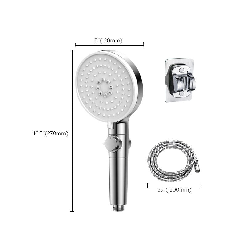 BowLift | Contemporary Hand Shower Round Shower Head Combo in Silver