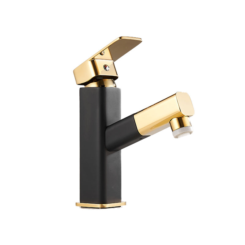 BowLift | Luxury Extendable Basin Faucet Cubic Low Arc Vanity Faucet