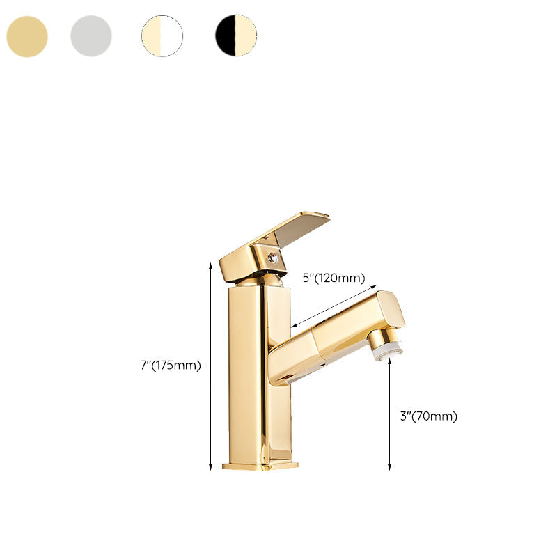 BowLift | Luxury Extendable Basin Faucet Cubic Low Arc Vanity Faucet