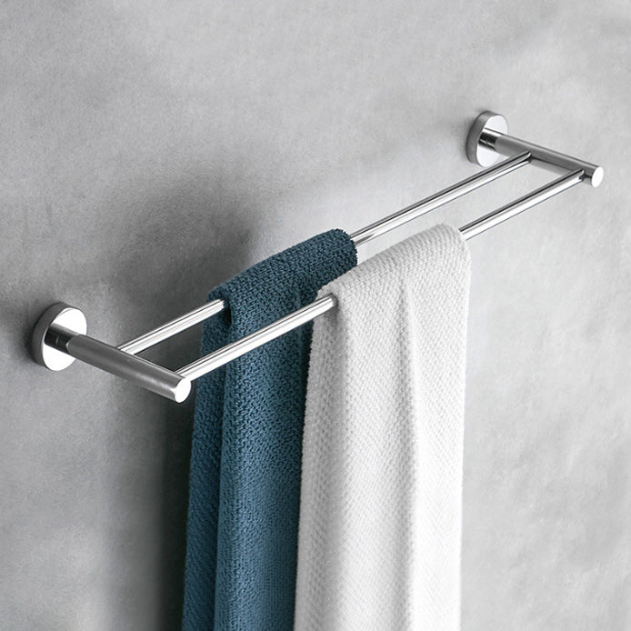 BowLift | Polished Chrome Modern Bathroom Accessories Set with Towel Bar/Paper Holder
