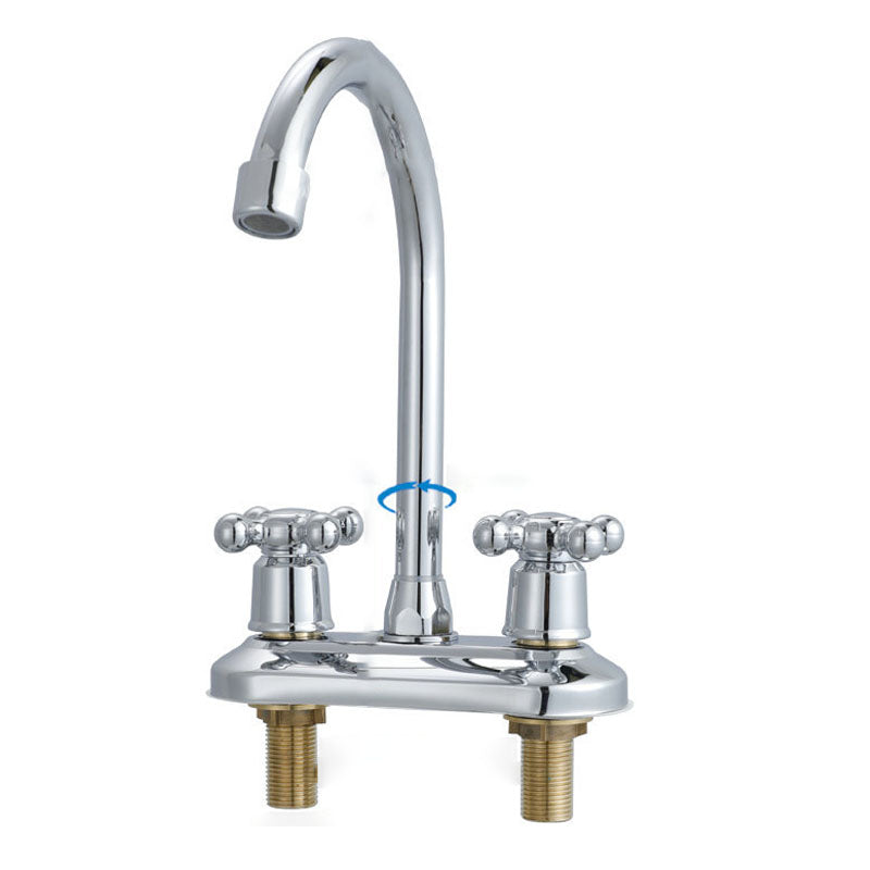 BowLift | Knob Handle Central Mixer Contemporary Design Basin Faucet 2-Hole Faucet for the Bathroom