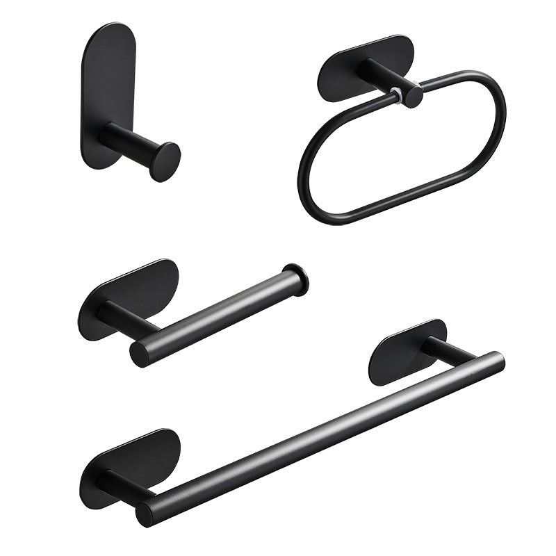 BowLift | 4-piece traditional bathroom hardware set with towel ring/paper holder & bath towel hook