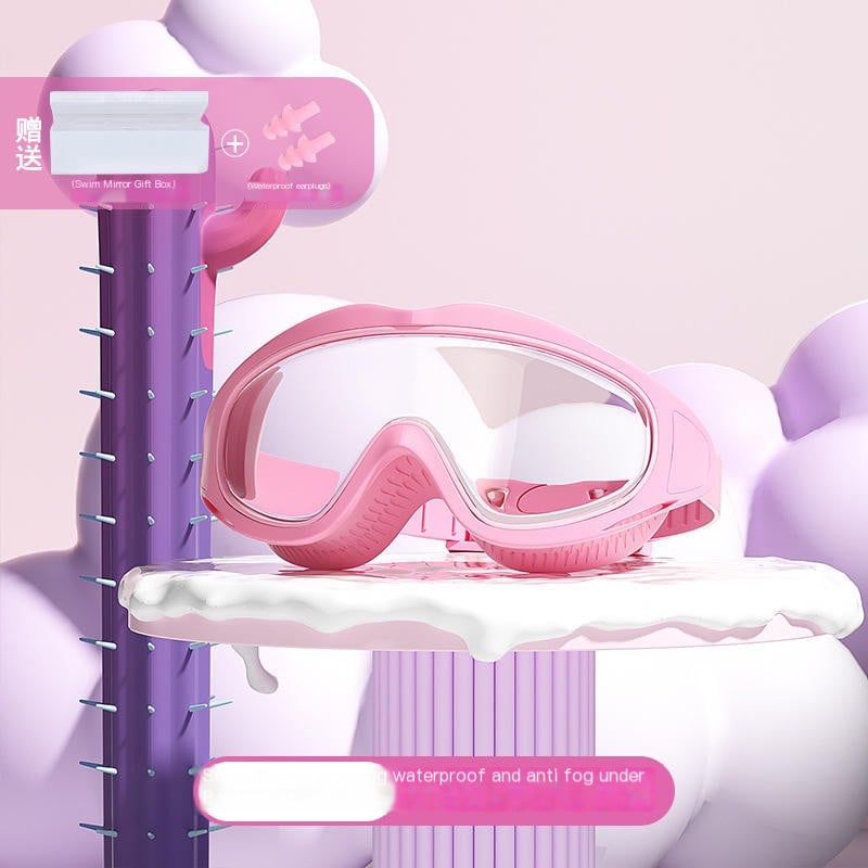 BowLift | HD children's large frame waterproof and anti-fog swimming goggles