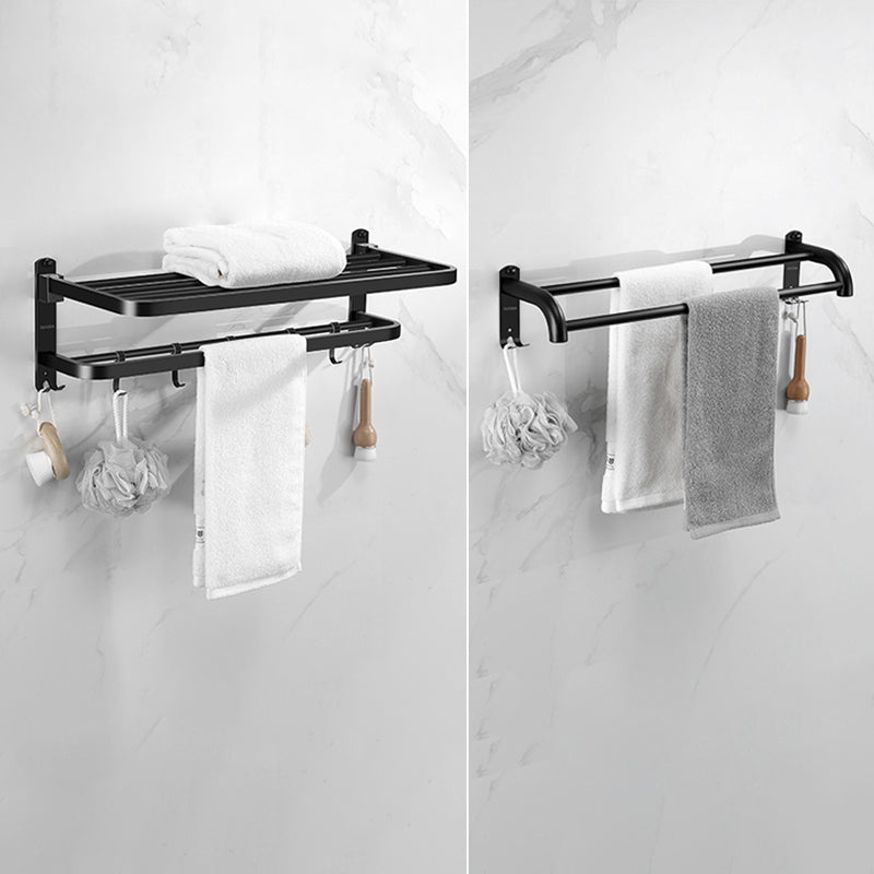 BowLift | Silver/Black Bathroom Hardware Set Modern Bathroom Accessories Hardware Set