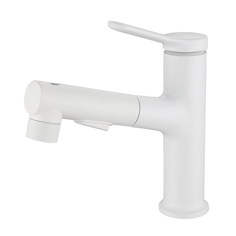 BowLift | Extendable Bathroom Faucet Brass Modern Faucet with Water Hose