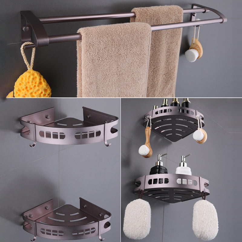 BowLift | 6-piece modern bathroom hardware set made of aluminum with towel holder/paper holder