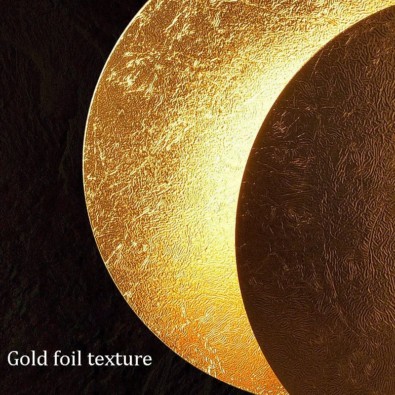 BowLift | GoldVeil - Nordic Modern Creativity Bedroom Eclipse LED Art Wall Sconce Lamp