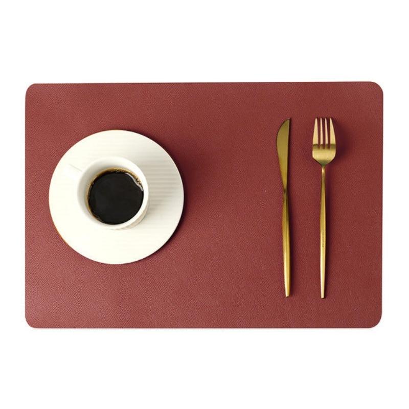 BowLift | Modern Rectangular Waterproof PU Leather Place Mats
