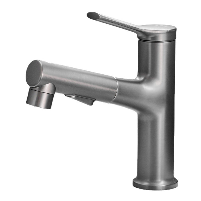 BowLift | Contemporary sink faucet pull-out basin tap with lever handle
