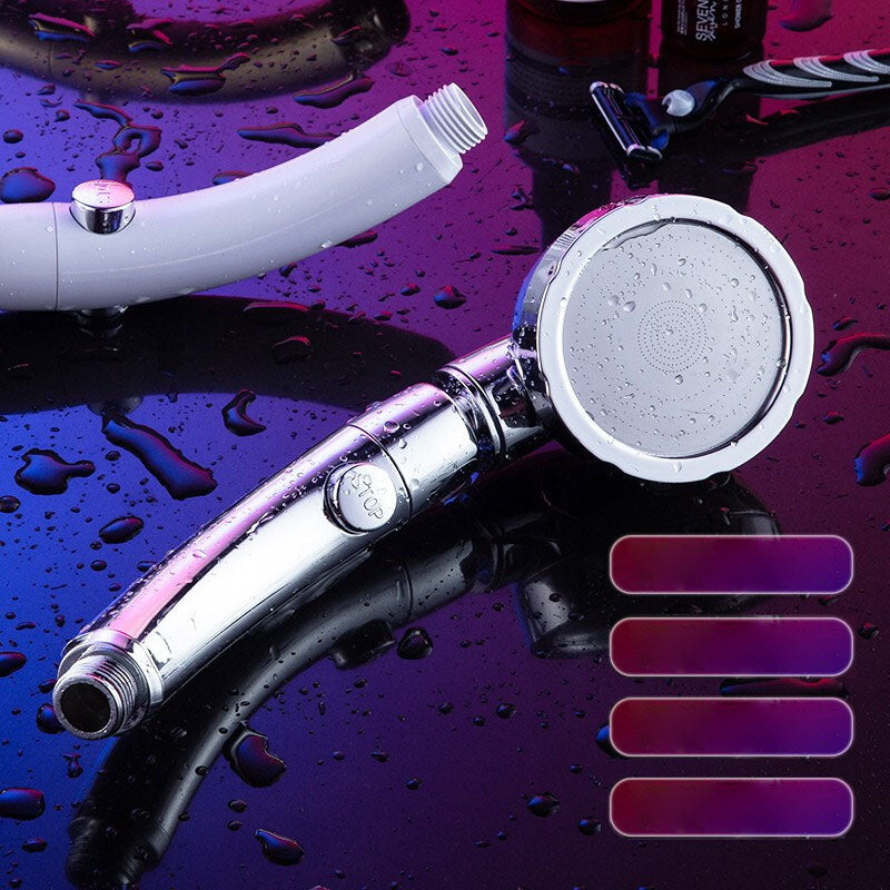 BowLift | Contemporary Shower Combination Hand Shower Plastic Wall Mount Round Shower Head Combination