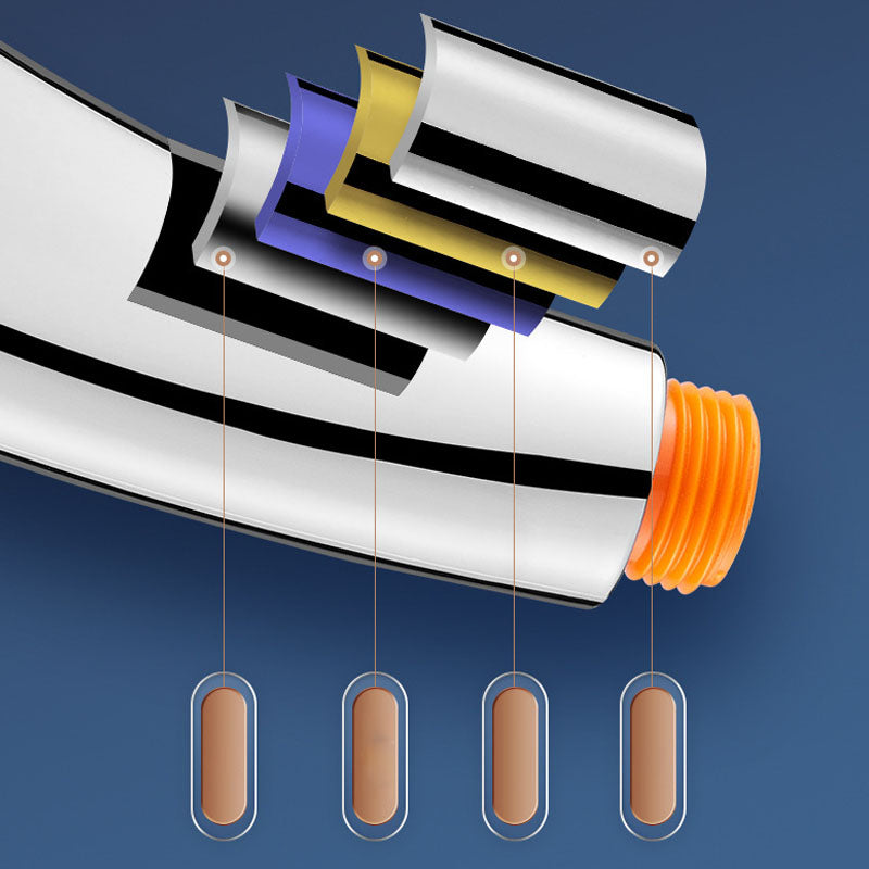 BowLift | Traditional handheld shower head metal hand shower with square shape