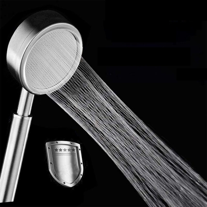 BowLift | Classic Shower Head Round Metal Handheld Shower Head in Silver