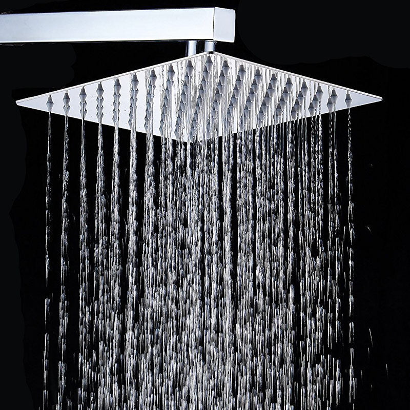 BowLift | Showerhead Square Wall Mounted Rain Spray Stainless Steel Showerhead