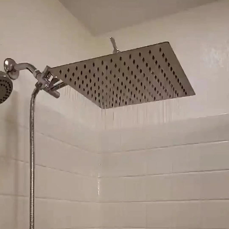 BowLift | Classic Dual Shower Head Water-efficient Square Metal Dual Shower Head