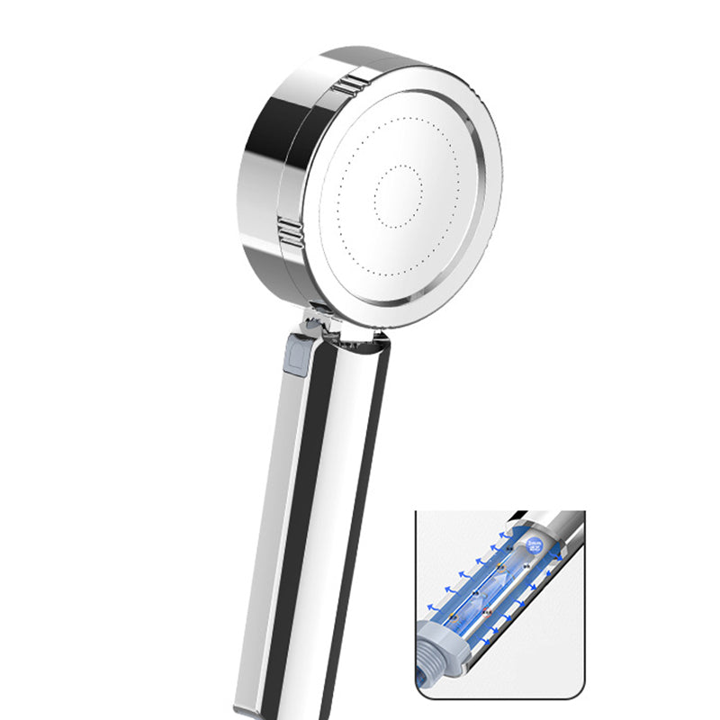 BowLift | Metal Shower Heads Round Handheld Adjustable Shower Heads with Self-Cleaning