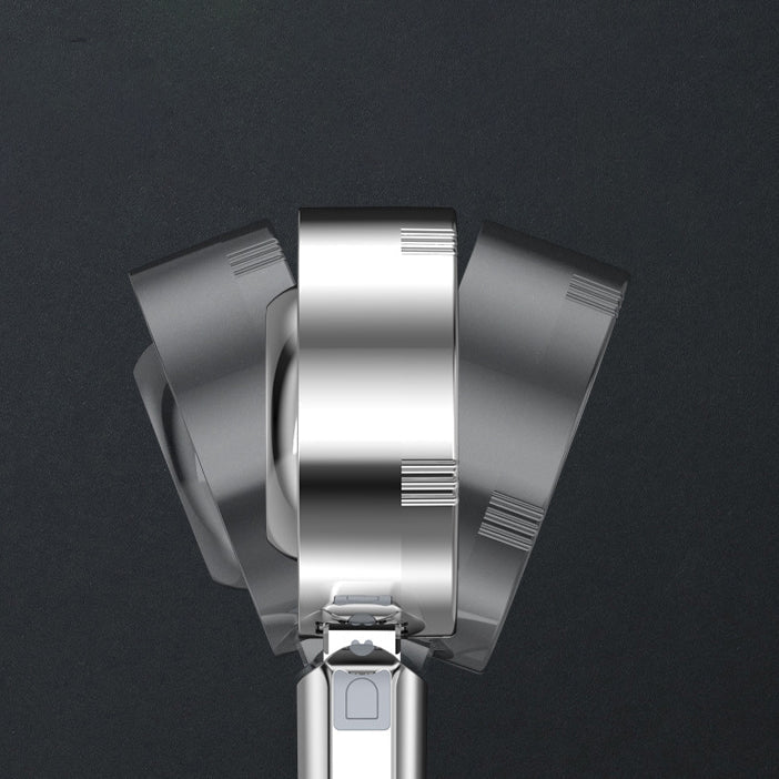 BowLift | Metal Shower Heads Round Handheld Adjustable Shower Heads with Self-Cleaning