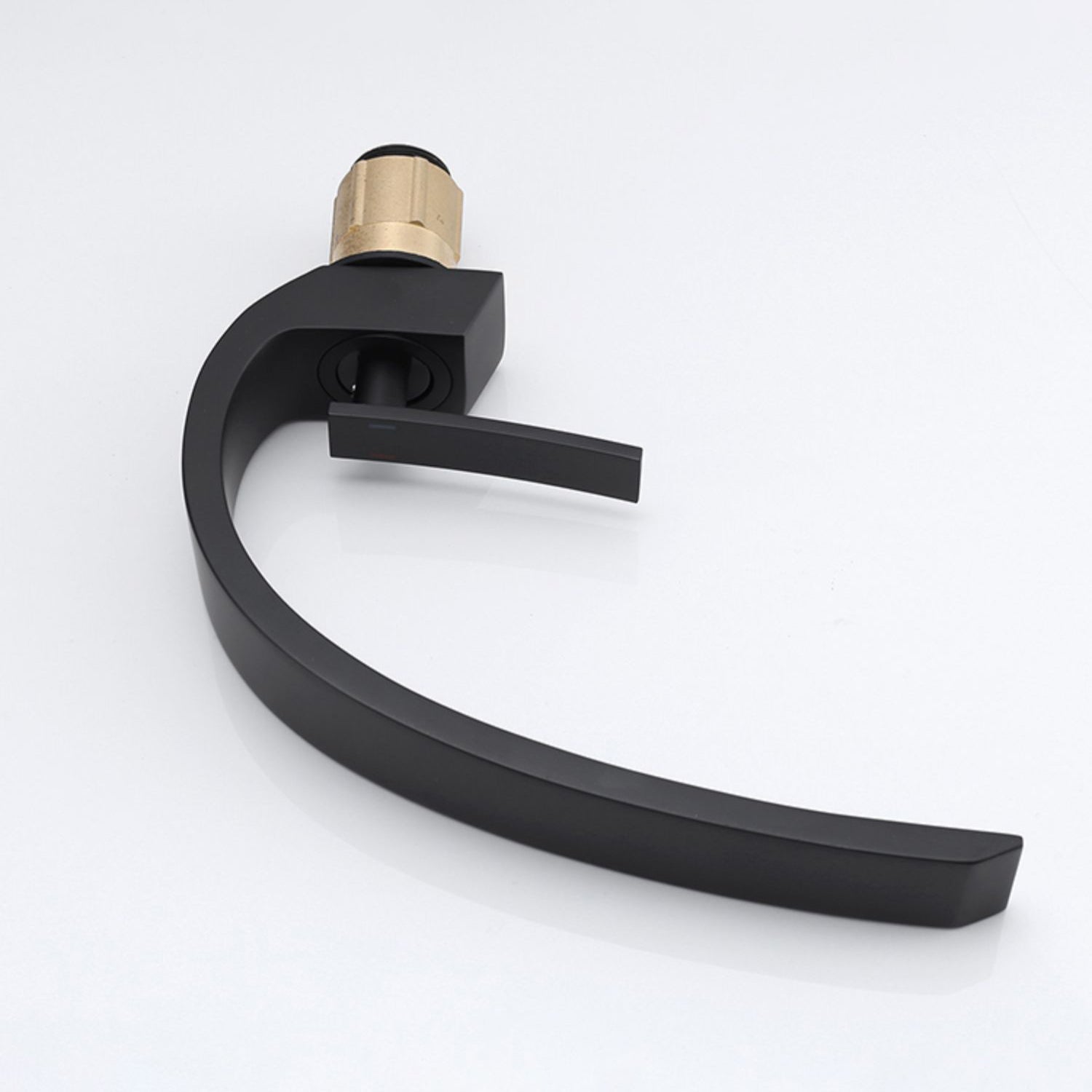 BowLift | Waterfall Spout Widespread Faucet Modern Lever Handles Faucet