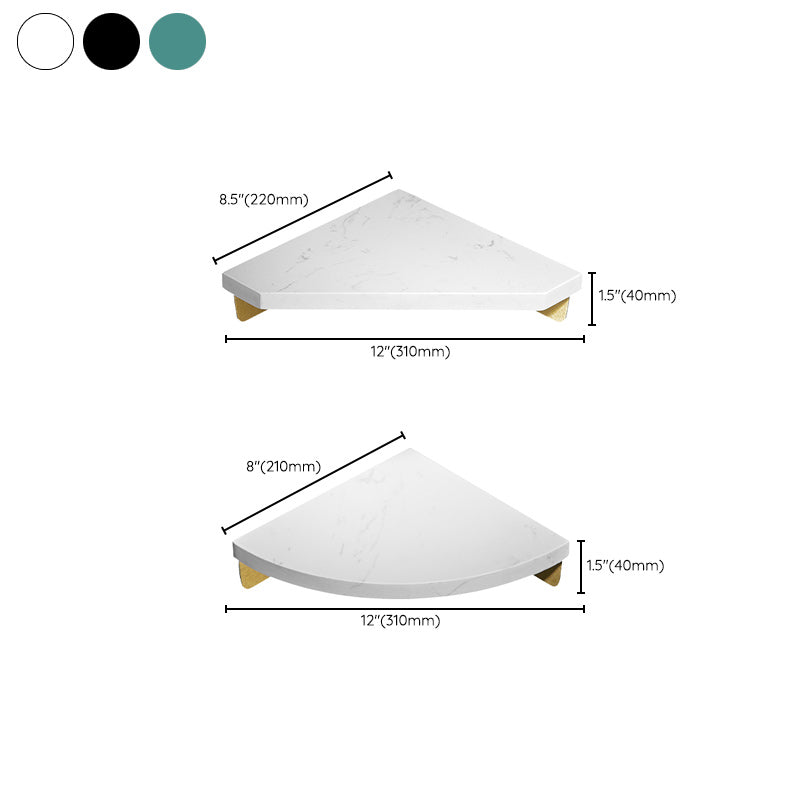 BowLift | Aluminum Bathroom Accessory Set 4 cm high Marble Bath Shelf