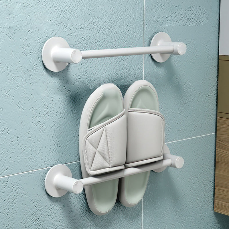 BowLift | 2-piece modern bathroom accessories set metal slipper rack/towel bar