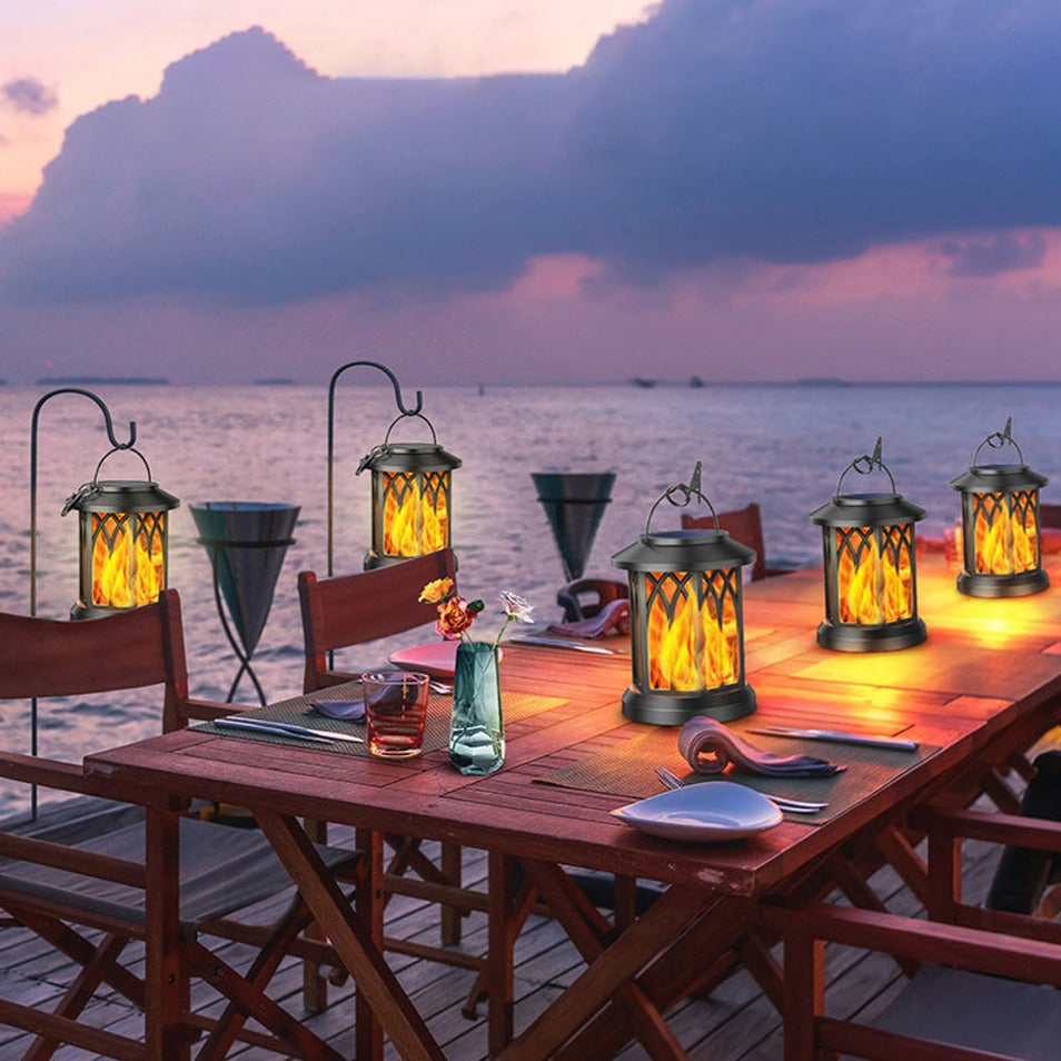 BowLift | FlameGlow™ - Hanging Solar Flame Lantern (2-Pack)