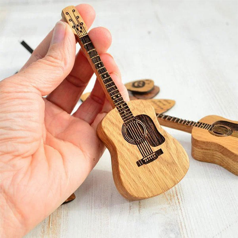 BowLift | Acoustic Guitar Wooden Pick Box