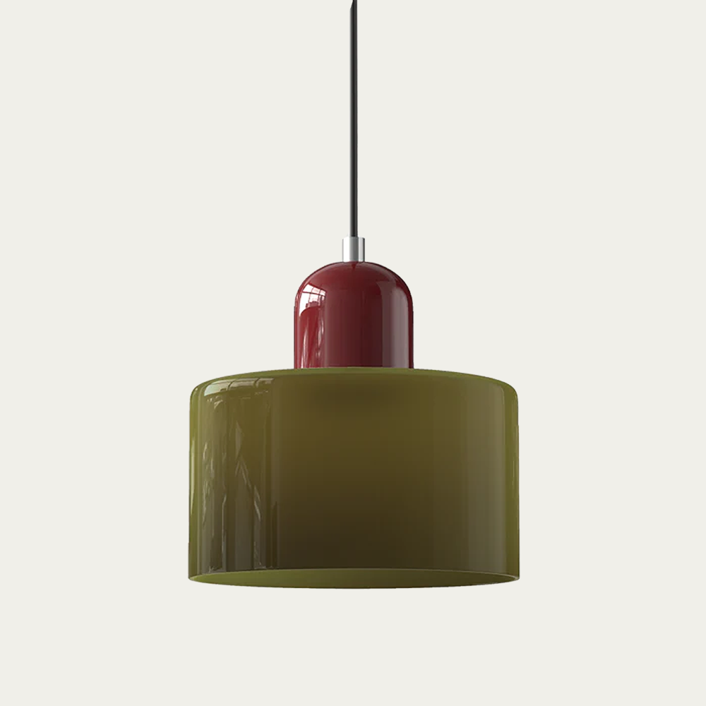 BowLift | Glass light in subtle colors of the kitchen