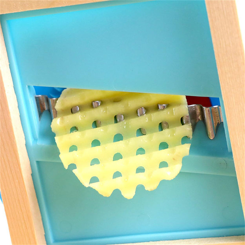 BowLift | Wooden Handle Potato Chips Slicer