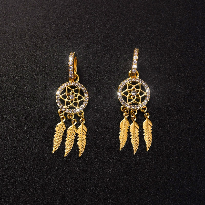 BowLift | Dreamcatcher Crystal Charm Earrings