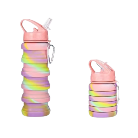 BowLift | Collapsible Silicone Water Bottle – Portable Folding Travel & Sports Bottle Cup