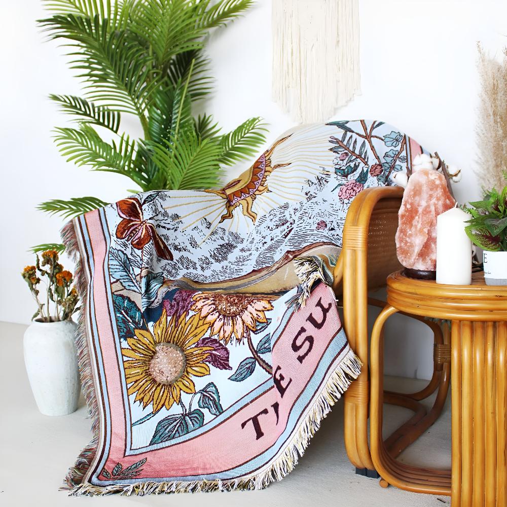 BowLift | Boho Sun Tapestry Blanket
