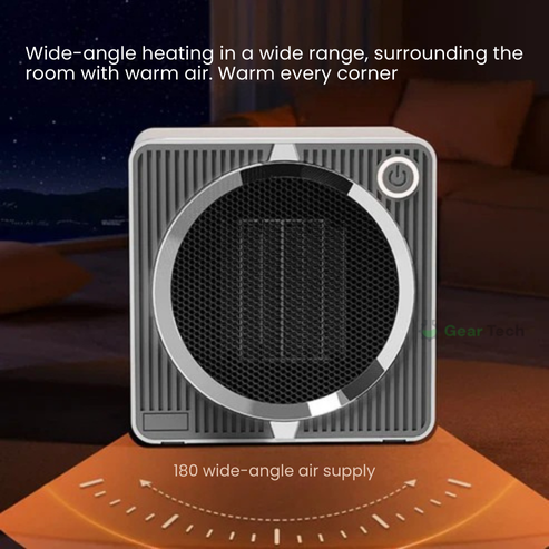 BowLift | 500W Electric PTC Ceramic Heater | Rapid Heating, Energy Efficient & Safe for Indoor Use in Winter