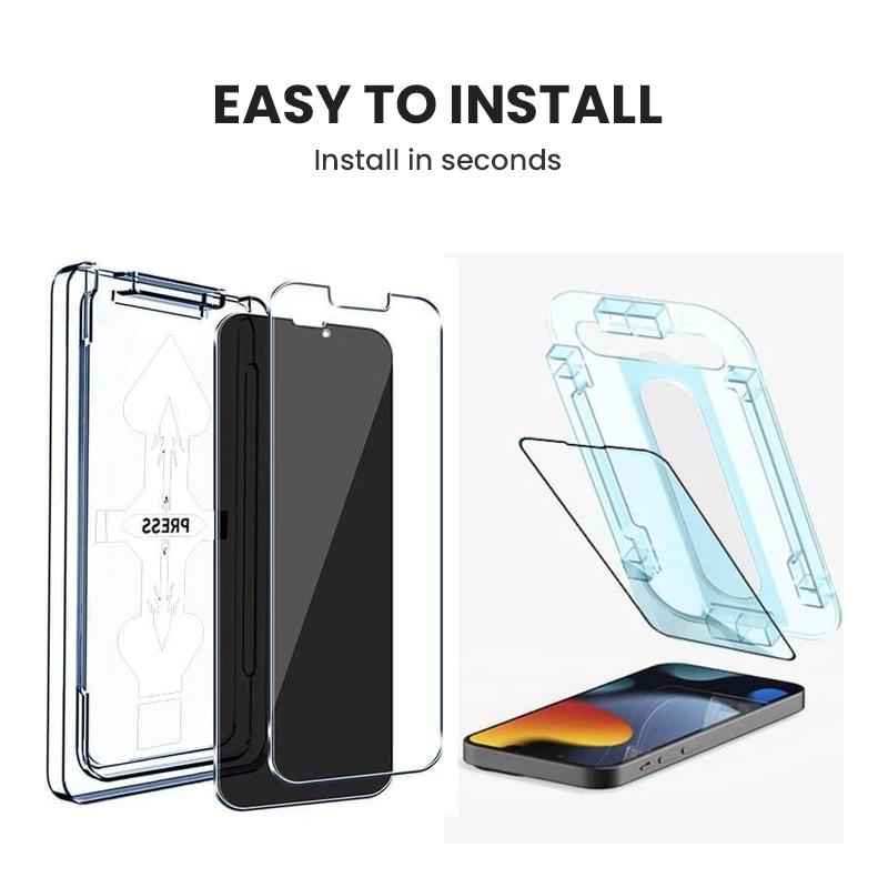 BowLift | Anti-Spy Screen Protector With Auto Alignment Kit For iPhone