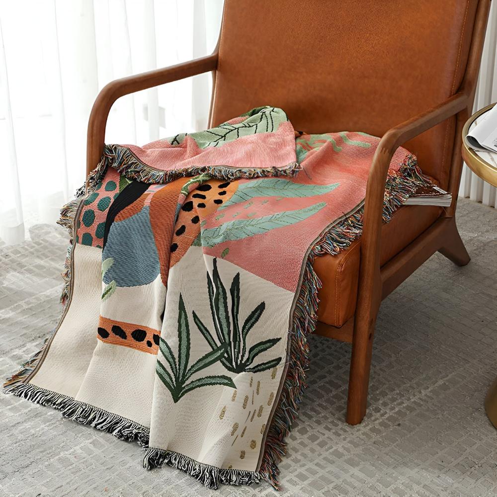 BowLift | Jungle Leopard Patterned Throw Blanket