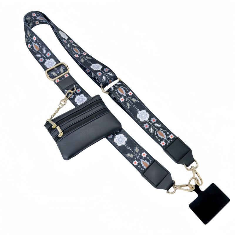 BowLift | Adjustable Phone Lanyard Crossbody Strap with Wallet