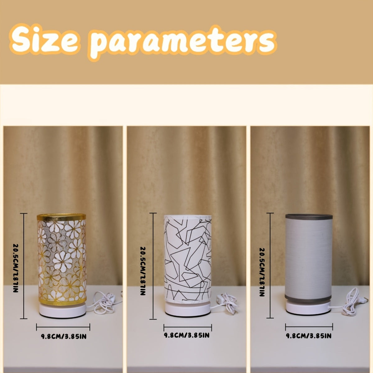 ModernLicht – Illuminated USB Table Lamp in Cylinder Bowlift