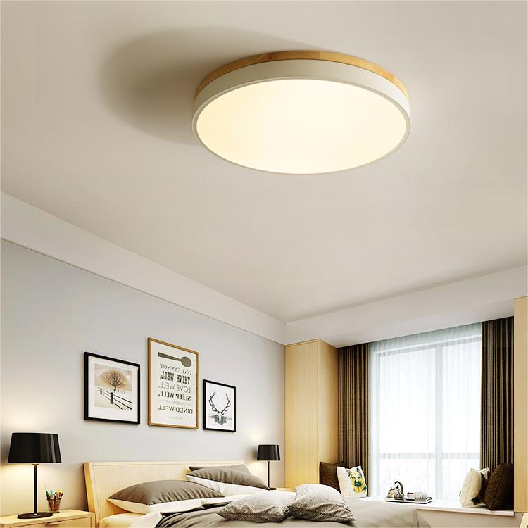 BowLift | Ceiling Lights Natural Wood Flush Mount Fixture
